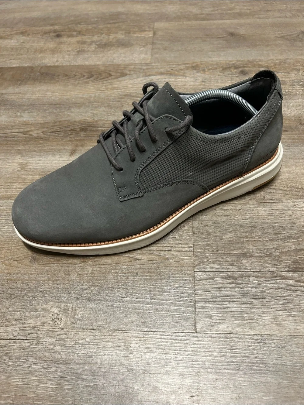 Cole Haan Zerogrand Atlantic Men’s Size 11.5 Wide Gray Nubuck Oxfords Shoes